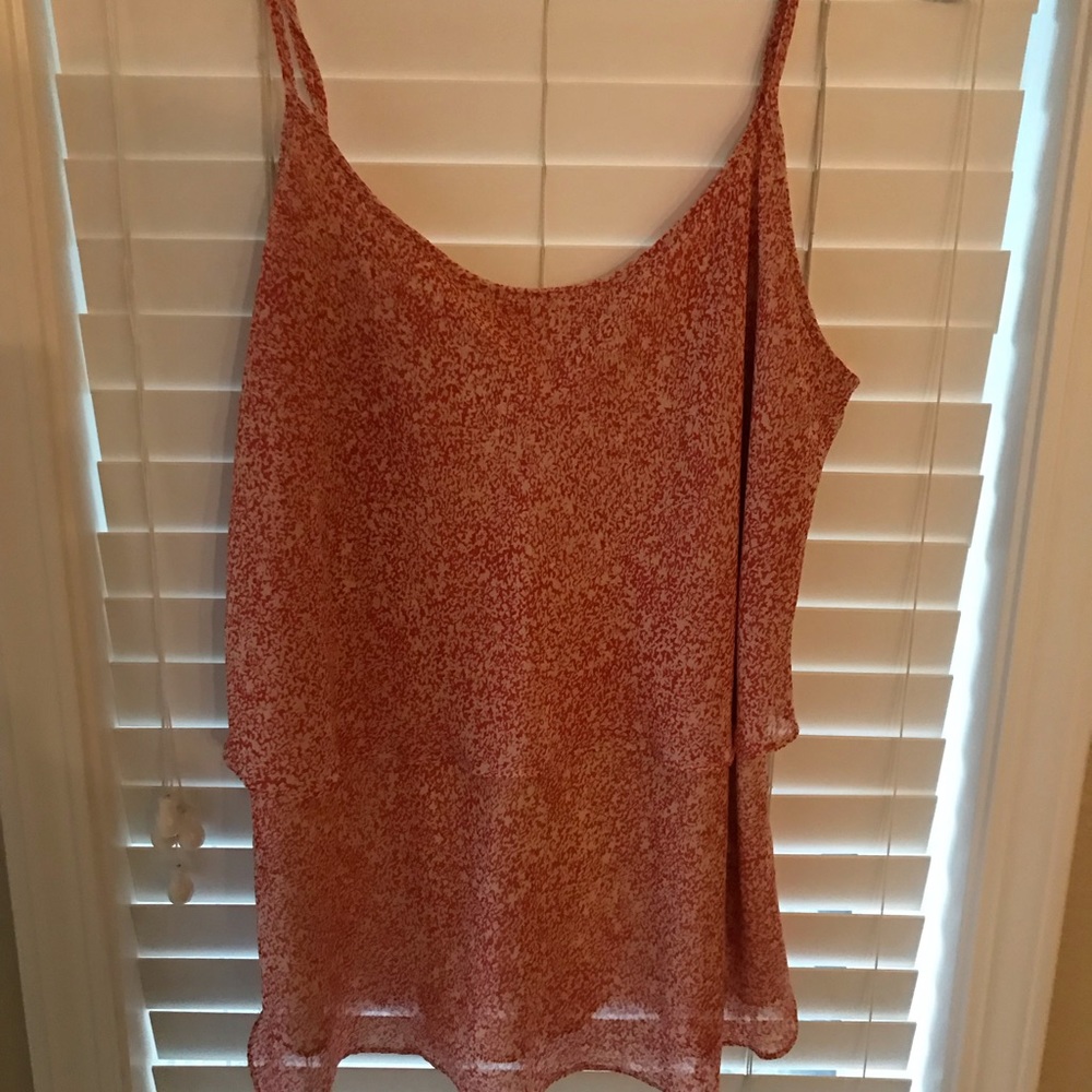 EUC Pink/red crop top